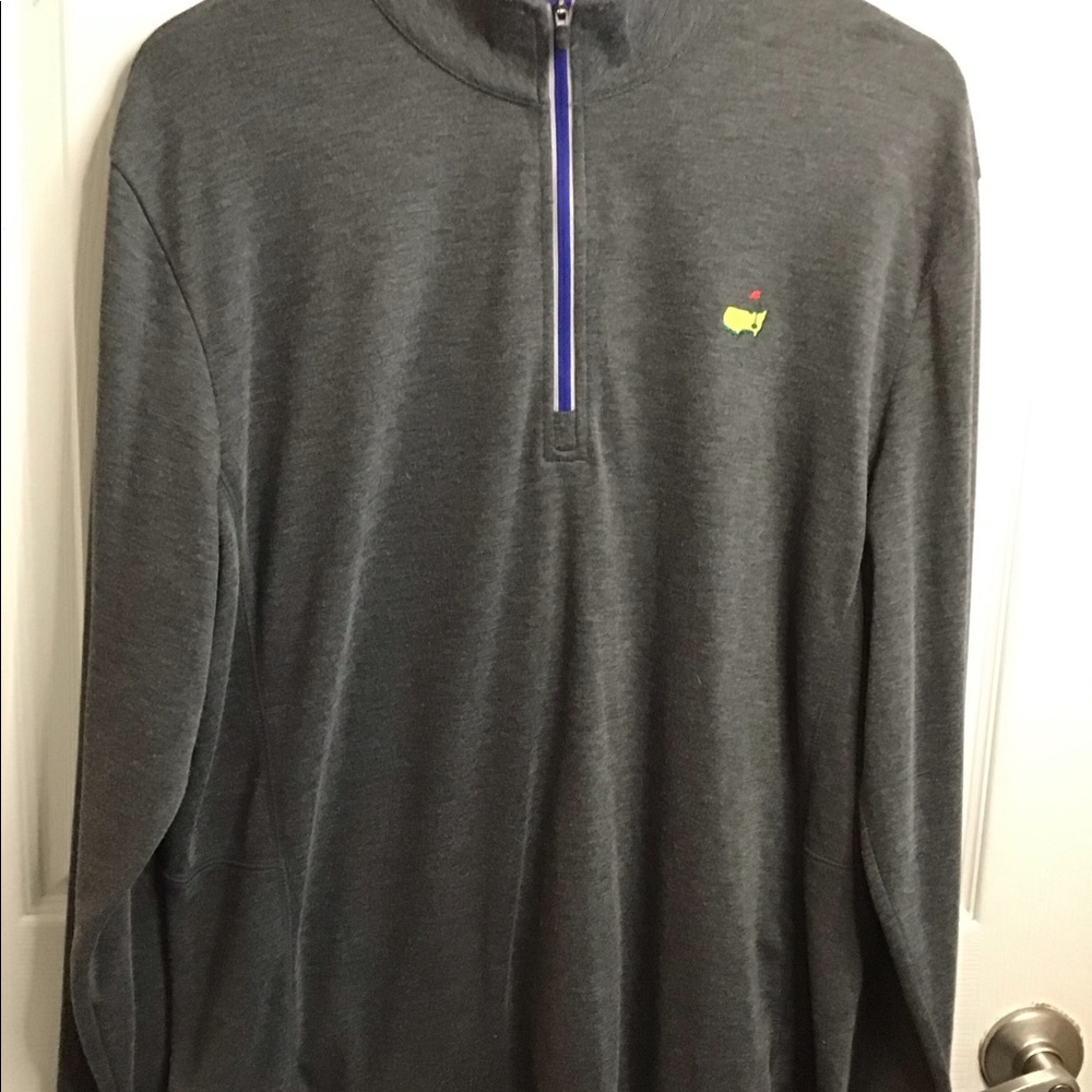 Masters Tech Heather Grey 1/4 Zip Pullover Sz L